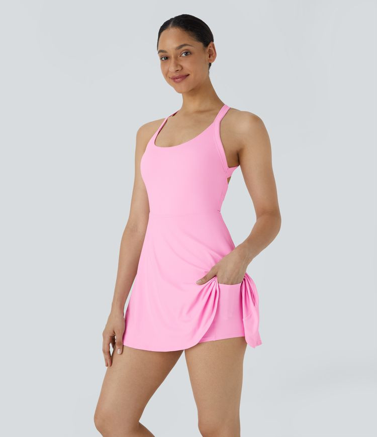 Softlyzero™ Airy Backless Twisted Cool Touch Dance Active Dress-Easy Peezy Edition | HALARA