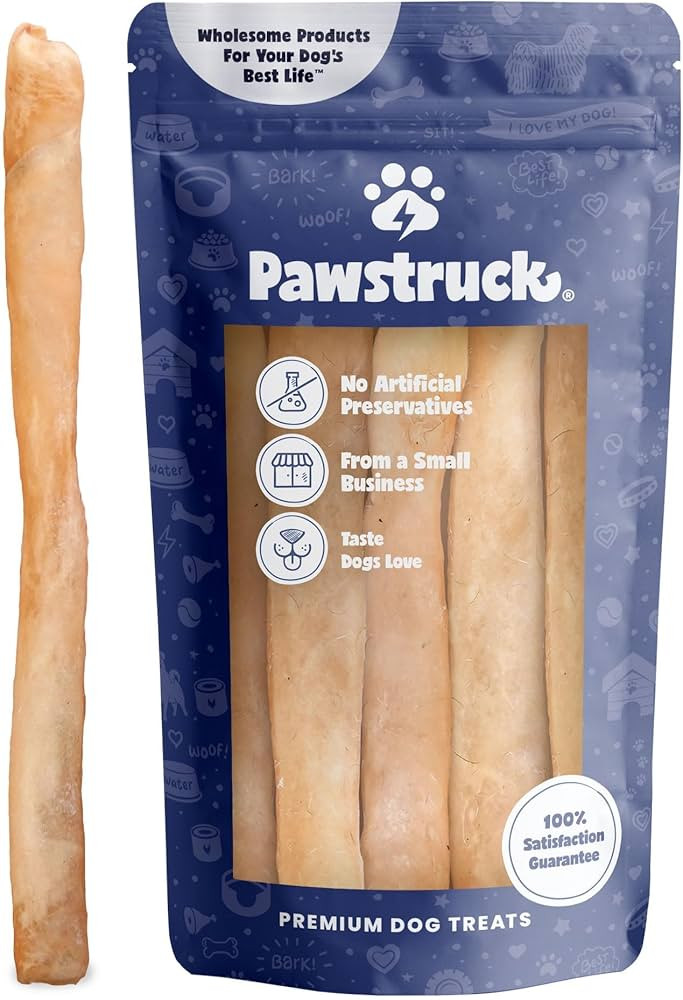 Pawstruck Natural Large 12" Beef Collagen Sticks for Dogs - Healthy Long Lasting Alternative to T... | Amazon (US)