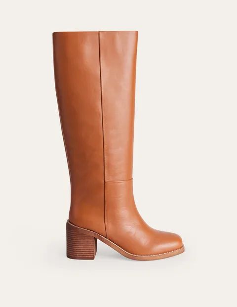 Straight Leather Knee Boots | Boden (UK & IE)