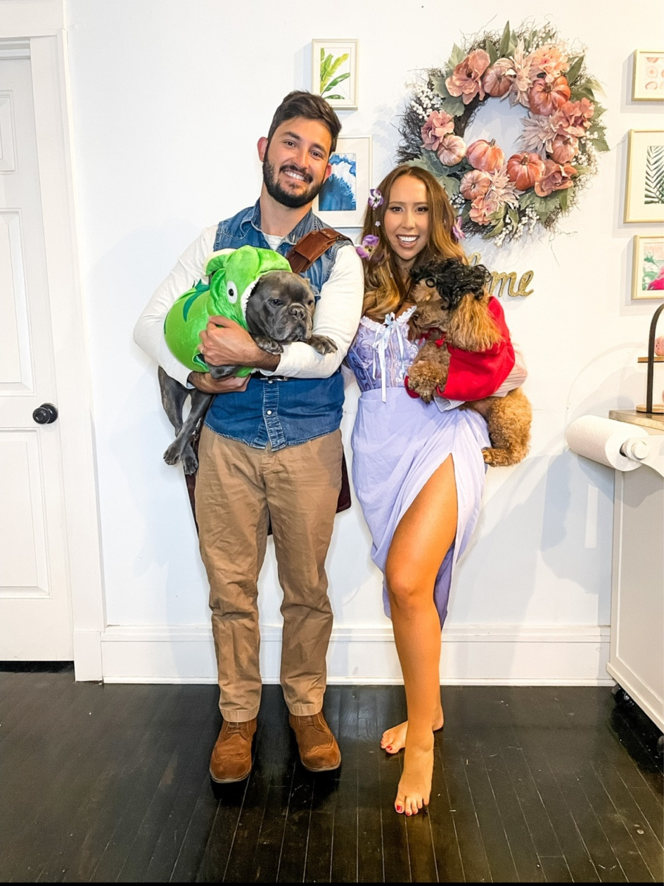 Tangled costume, Rapunzel
Costume, Flynn rider costume, Halloween costume, Disney couples costume 

#LTKHalloween