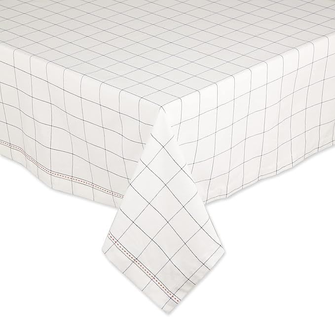 DII What's Cookin' Collection Tabletop, Tablecloth, 60x104, Windowpane | Amazon (US)