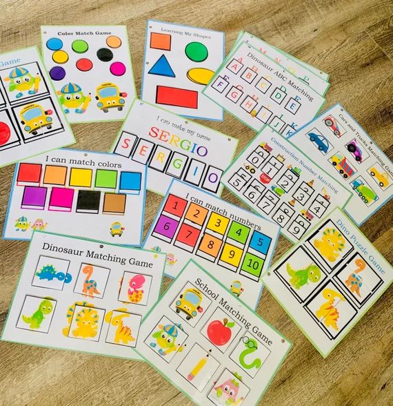 Toddler Busy Book, Preschool Curriculum, Colors, Numbers, Sorting Games, Homeschool Preschool edu... | Etsy (US)