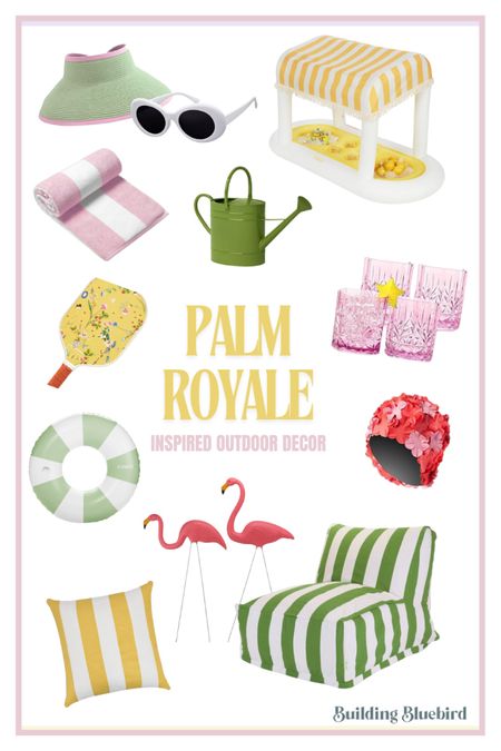 Palm Royale inspired outdoor decor

#LTKHome #LTKFindsUnder100 #LTKSeasonal