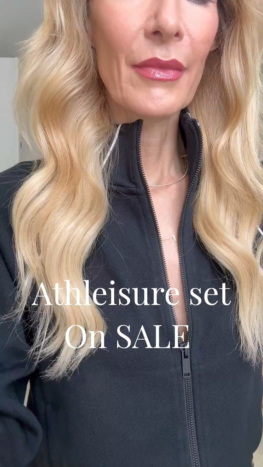 SALE ALERT!! >>> Just found one of the chicest athleisure sets that makes your legs look miles long. The stripe detail instantly elongates the leg, the fabric is incredibly soft and wrinkle-free, and the elastic waist makes it perfect for travel, errands, or everyday wear when you still want to look polished. I love that the pants come in multiple lengths — I’m 5’4” and wearing XS in the jacket and XS regular in the pants, and both are on major sale right now.

 

 

#LTKActive #LTKSaleAlert #LTKFindsUnder100