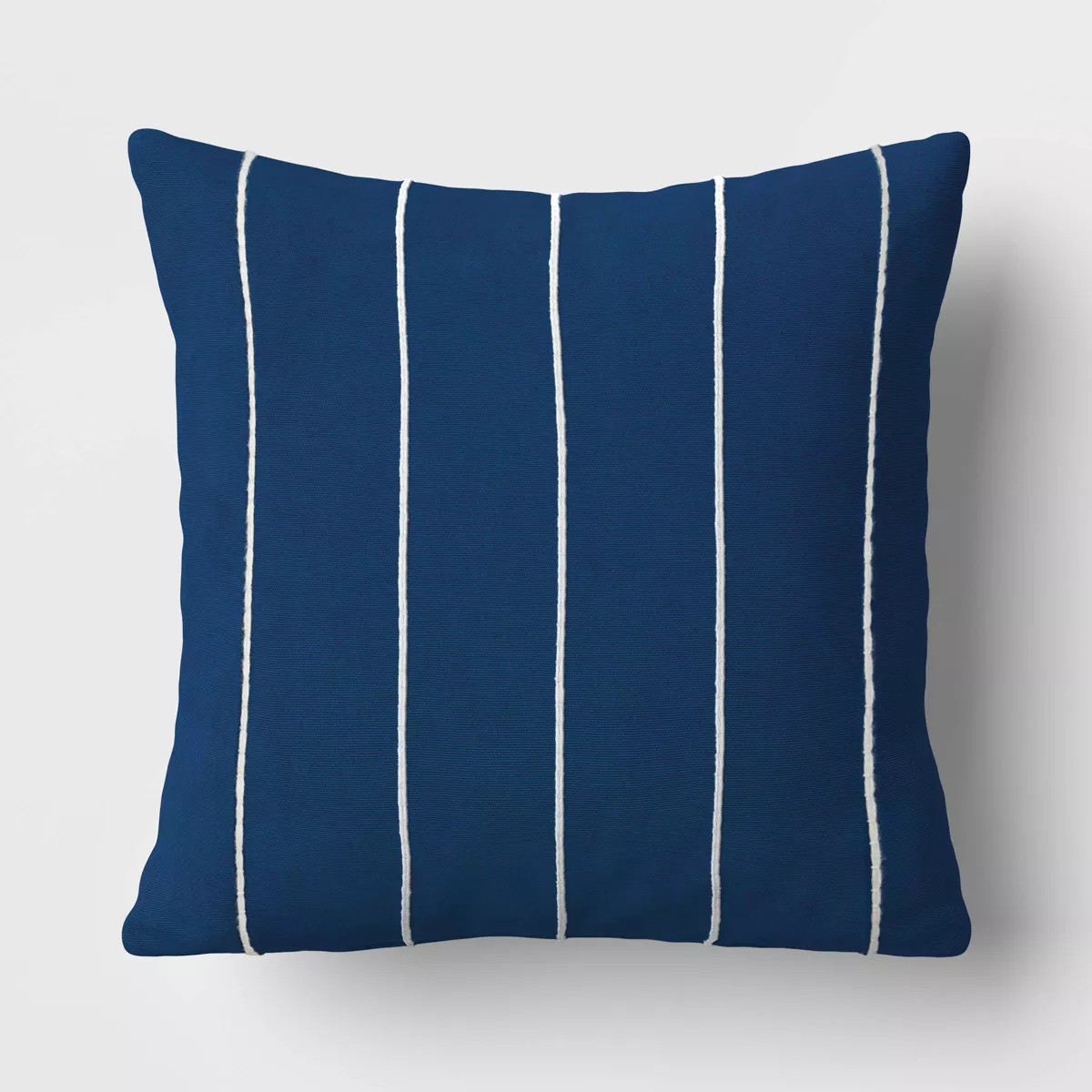 Embroidered Striped Cotton Square Throw Pillow - Room Essentials™ | Target
