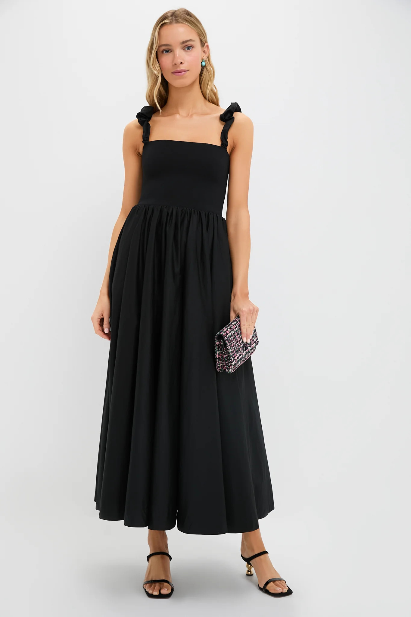 Black Mixed Media Adela Gown | Tuckernuck (US)