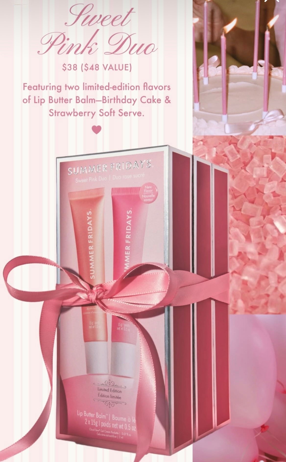 New @Summer Fridays limited edition sweet pink duo 🧁🍓🍰 Instant add to cart for me! 

#LTKBeauty