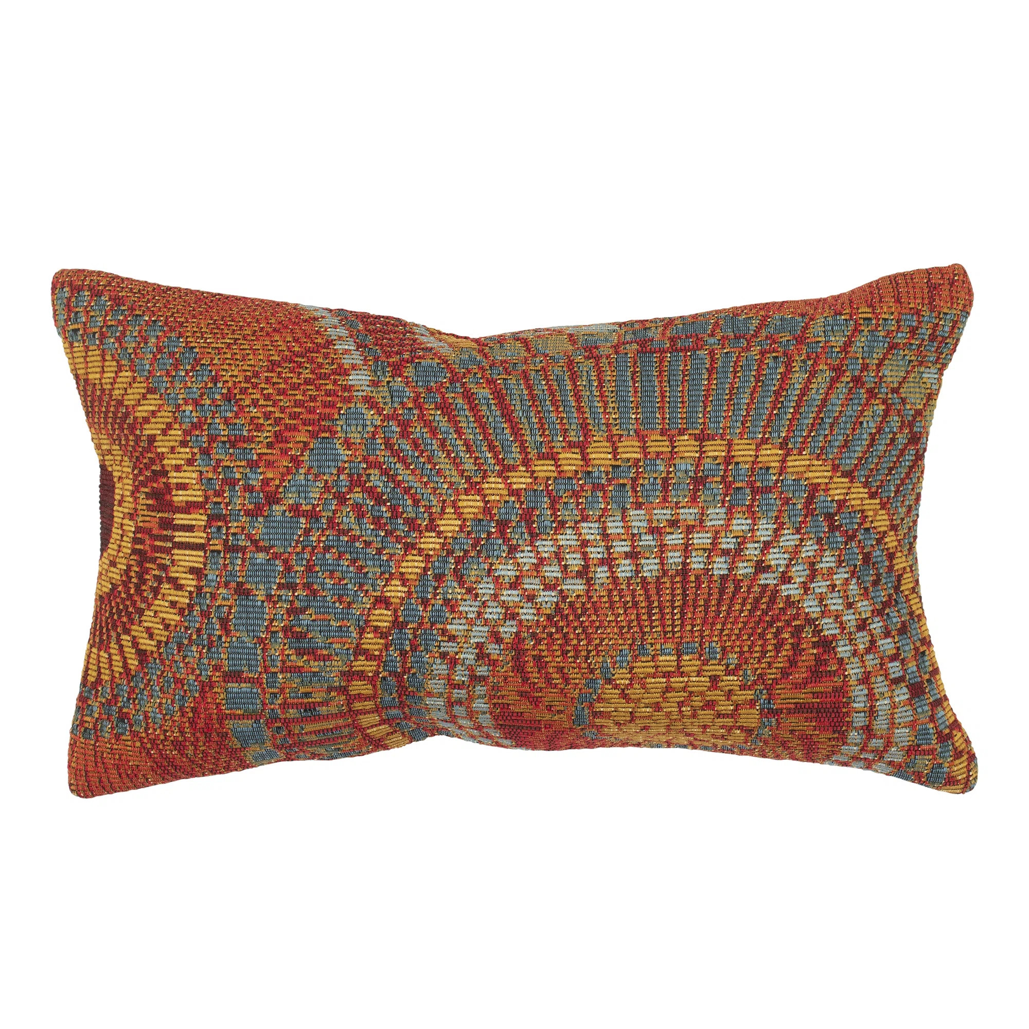 Marina Circles Indoor/Outdoor Pillow Saffron 12" X 18" | Wayfair North America