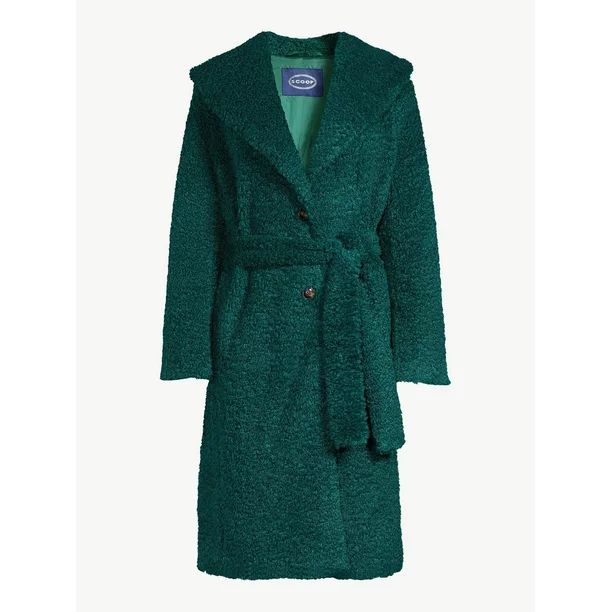 Scoop Women's Faux Fur Jacket with Shawl Collar - Walmart.com | Walmart (US)