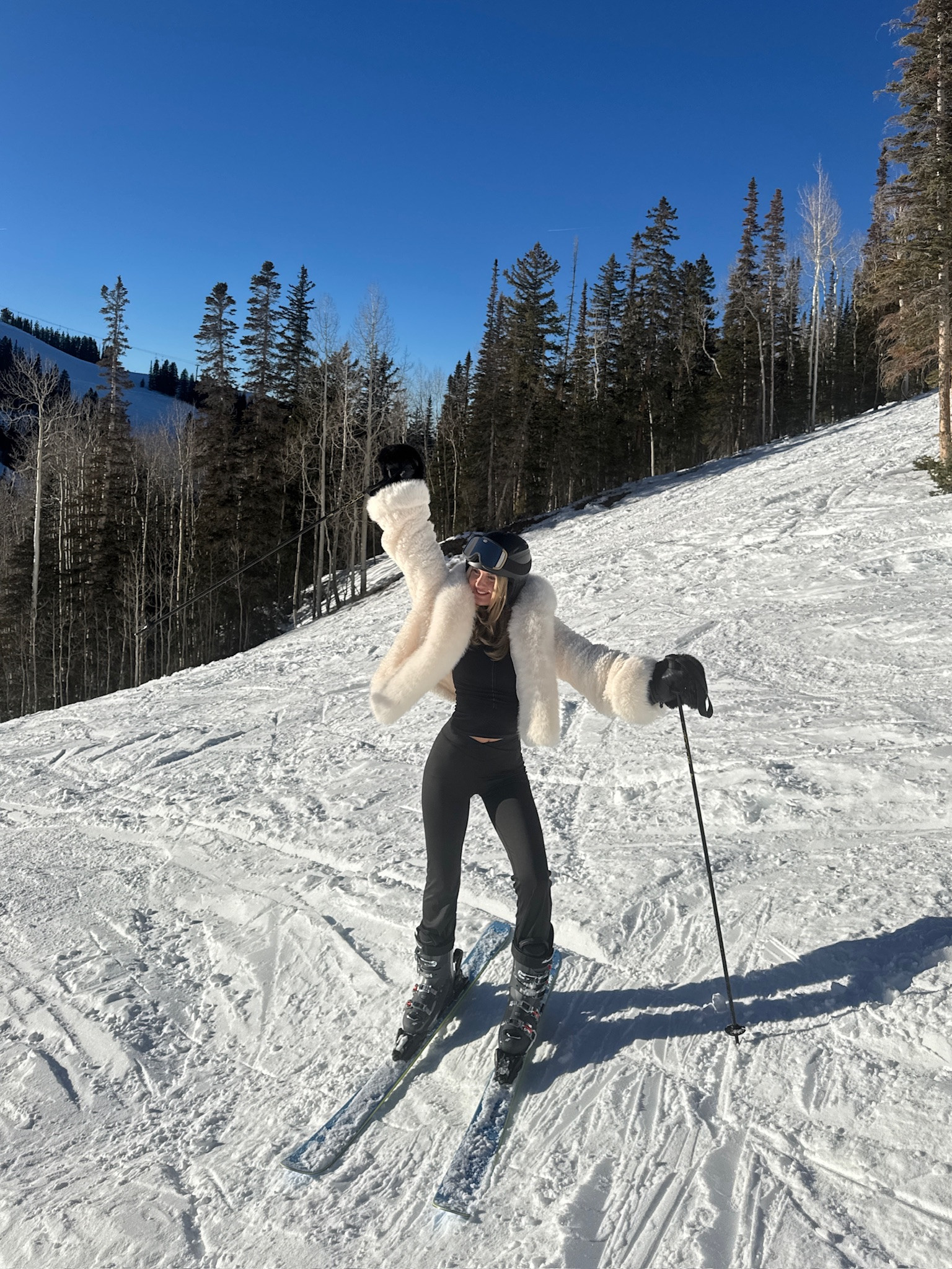 Love this fur jacket! Perfectly r for the snow!! 🤩 

winter fashion, snow outfit, chic style, trendy fashion, outfit inspo, ootd, ski outfit, ski jacket, cute ski outfit 

#LTKStyleTip #LTKSeasonal