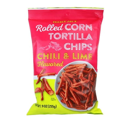 Trader Joe’s Chili & Lime Rolled Corn Chips 9 Oz | Walmart (US)