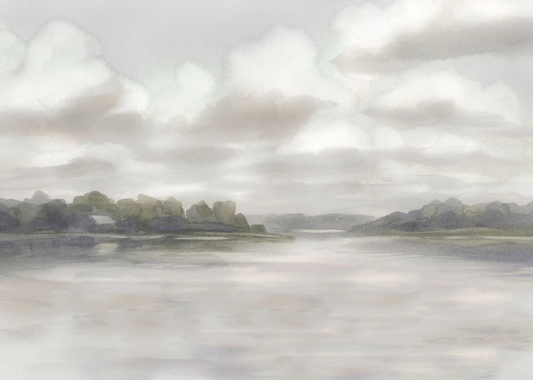 Hazy Lakefront | Collection Prints