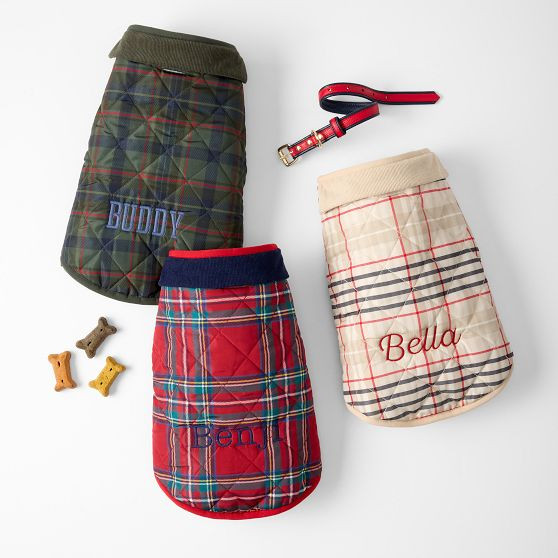 Plaid Sherpa Dog Jacket | Mark and Graham