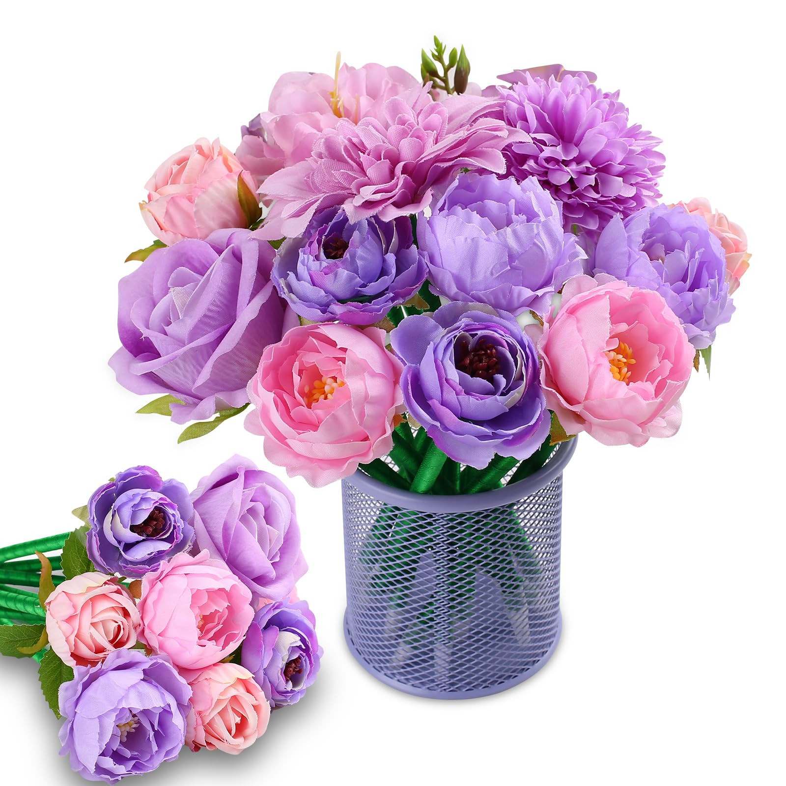 Flower Pens Gifts Valentines Mother's Day 15 Pcs Artificial Mixed Rose Pens Party Favors Birthday... | Amazon (US)