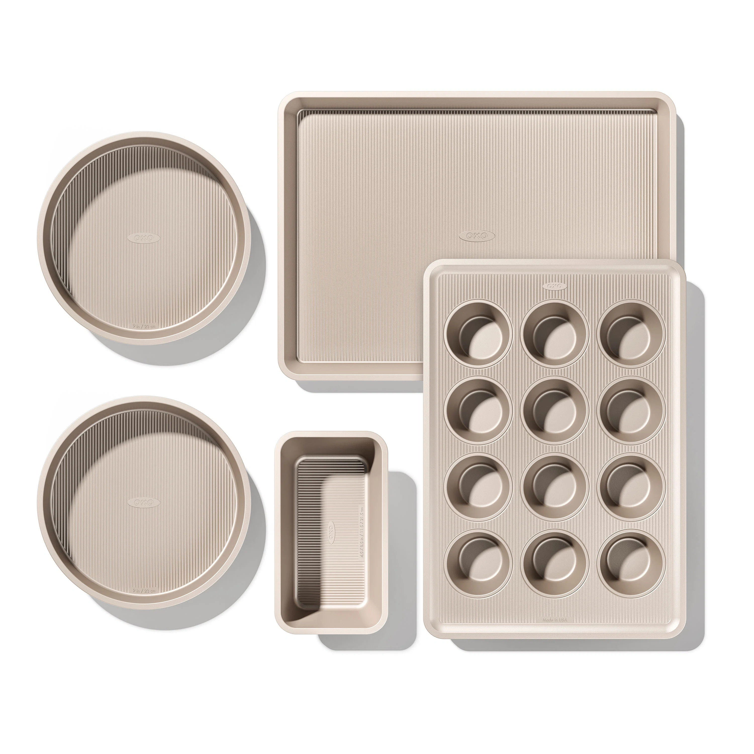 OXO Good Grips Non Stick Pro 5 Piece Aluminized Steel Kitchen Baking Pan Set & Reviews | Wayfair | Wayfair North America