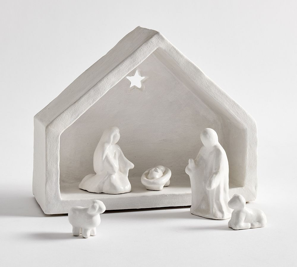 Small White Nativity Set | Pottery Barn (US)