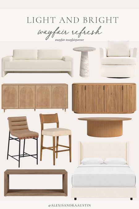 Refresh your living space with some of my favorite @wayfair furniture finds, highlighting light, bright, and neutral tones. Loving the timeless look of these pieces for a styled summer look

#wayfairpartner #wayfair

Home finds, summer refresh, furniture favorites, wooden furniture, Wayfair, upholstered chair, couch faves, counter stool, upholstered bed, side board, console table, summer style, neutral aesthetic, light and bright, neutral home, shop the look!

#LTKStyleTip #LTKHome #LTKSeasonal