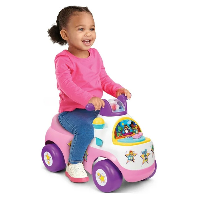Fisher-Price Little People Pink Move N Groove Ride-on with Lights and Sounds | Walmart (US)