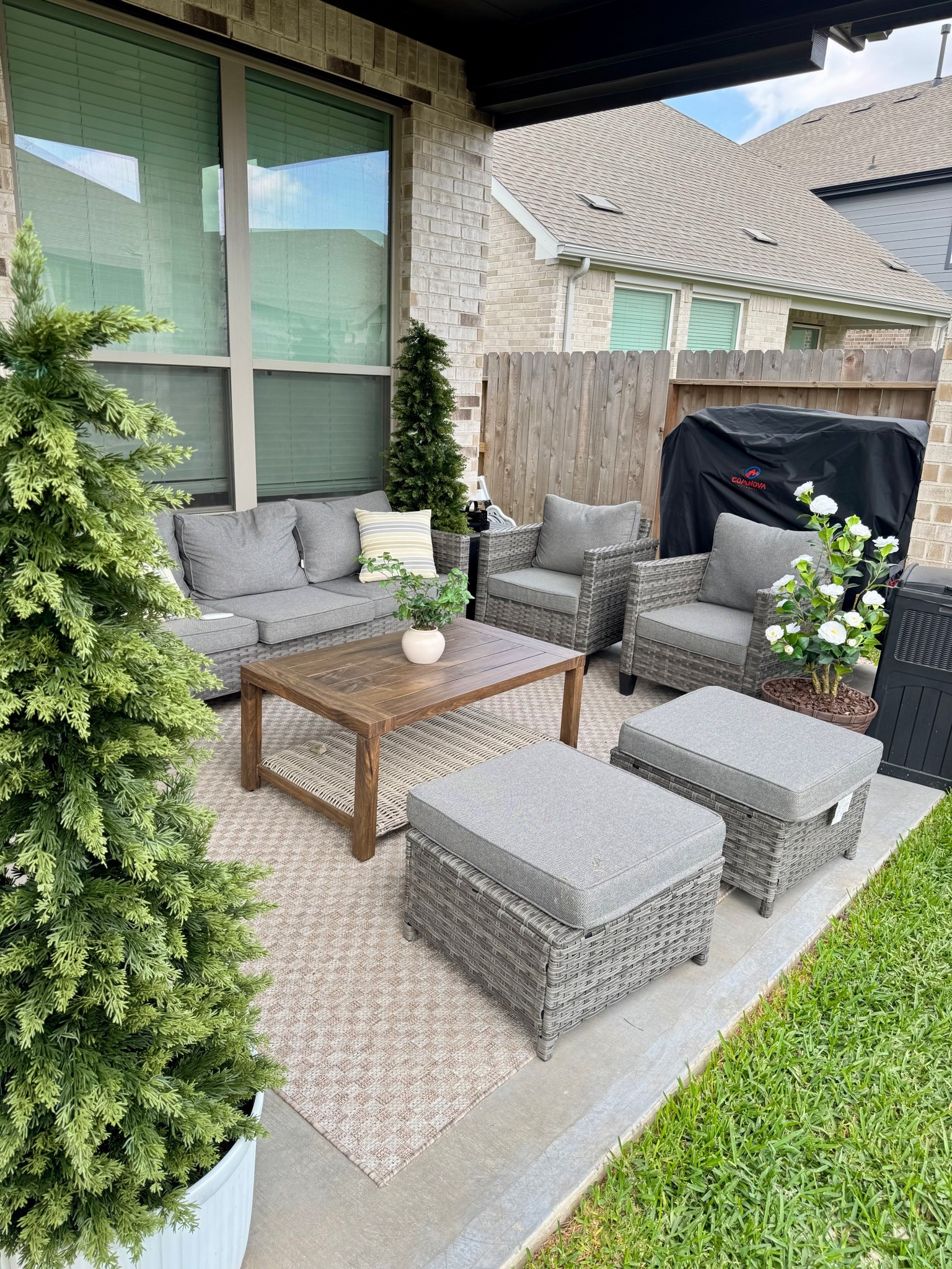 Slowly getting our backyard and patio together on a budget 