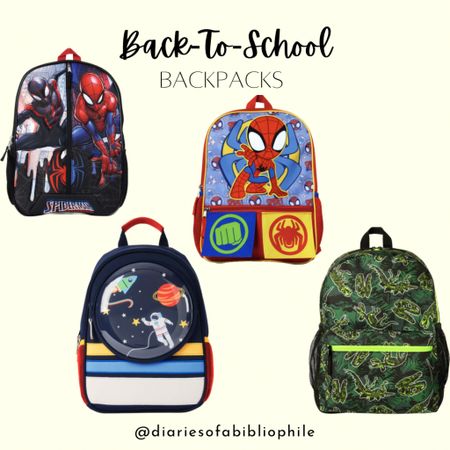 Back to school, book bags, backpacks, book bags for toddlers, toddler back to school, first day of school, school supplies, Spider-man, dinosaur book bag, daycare book bag, kids bag, kid essentials 

#LTKunder50 #LTKkids #LTKBacktoSchool