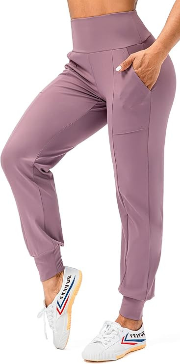 Lavento Women's Jogger Sweatpants Comfy Stretch Lounge Active Running Pants with Pockets | Amazon (US)