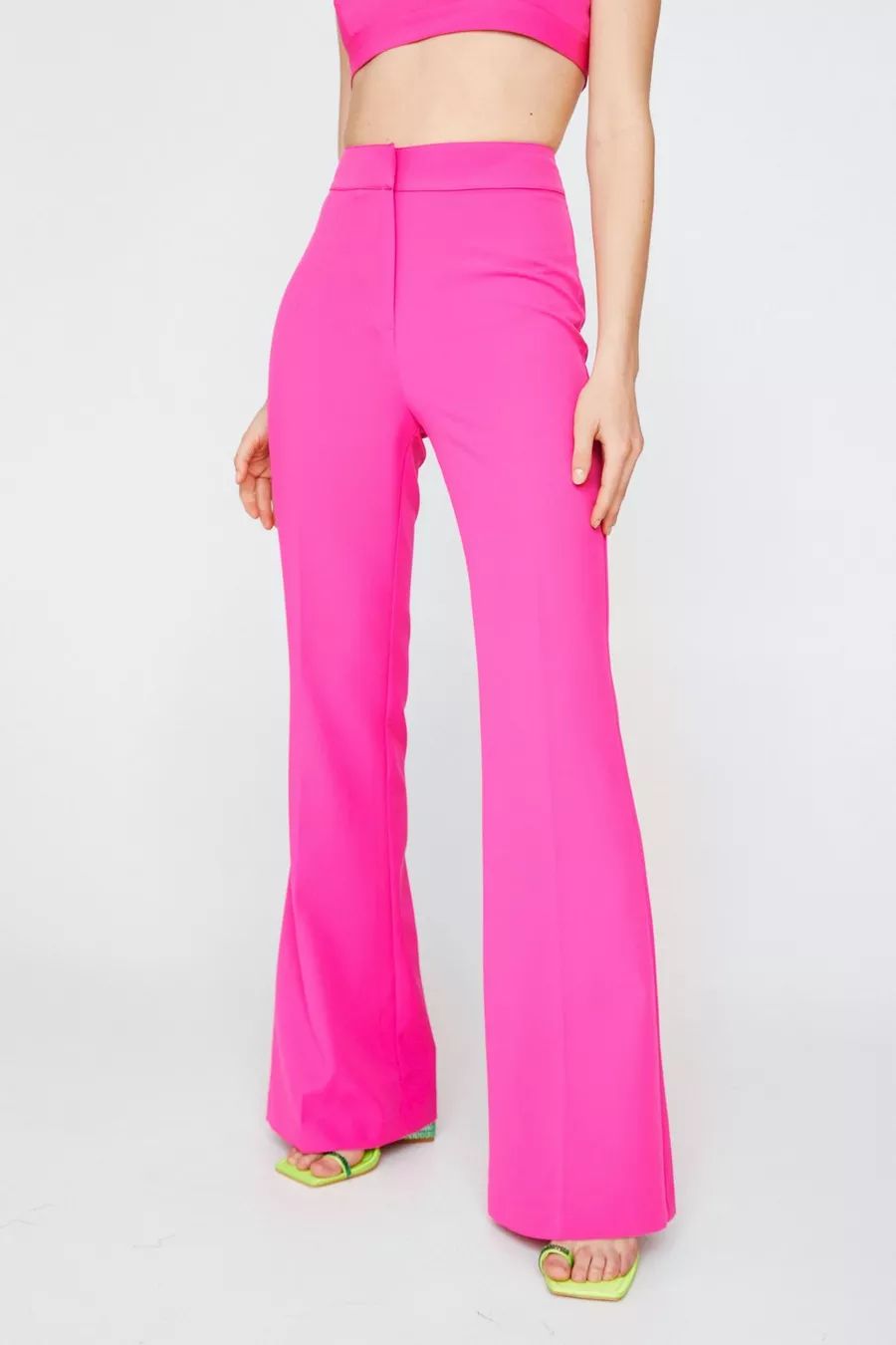 Tailored Flared Wide Leg Pants | Nasty Gal (US)