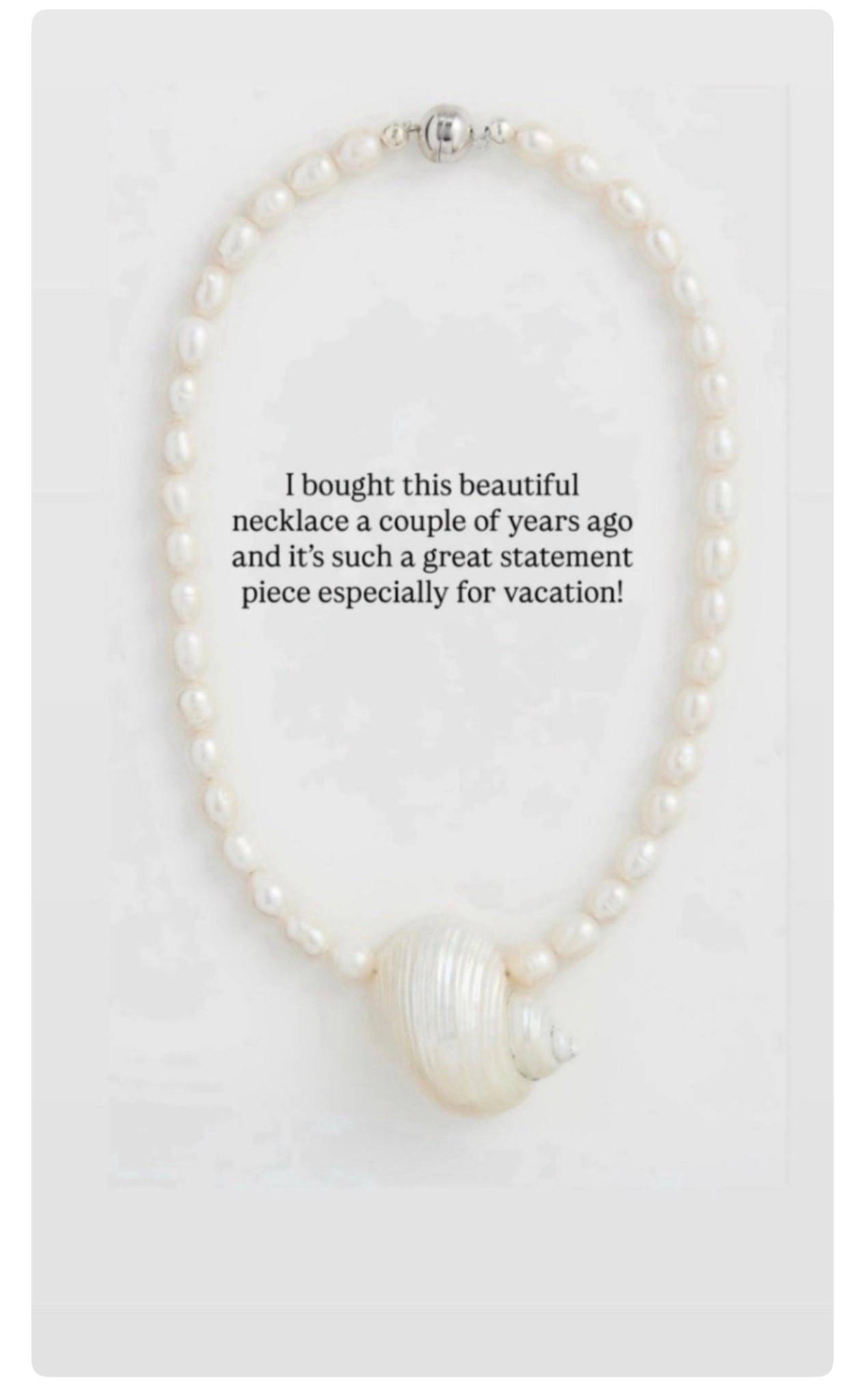 One of my favorite necklace I bought a couple of years ago for vacation. Such. Great statement piece! #stylinbyaylin #aylin #necklace 

#LTKgrwm #LTKTravel #LTKBeauty