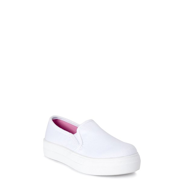 Wonder Nation Platform Twin Gore Canvas Sneaker (Little Girls & Big Girls) | Walmart (US)