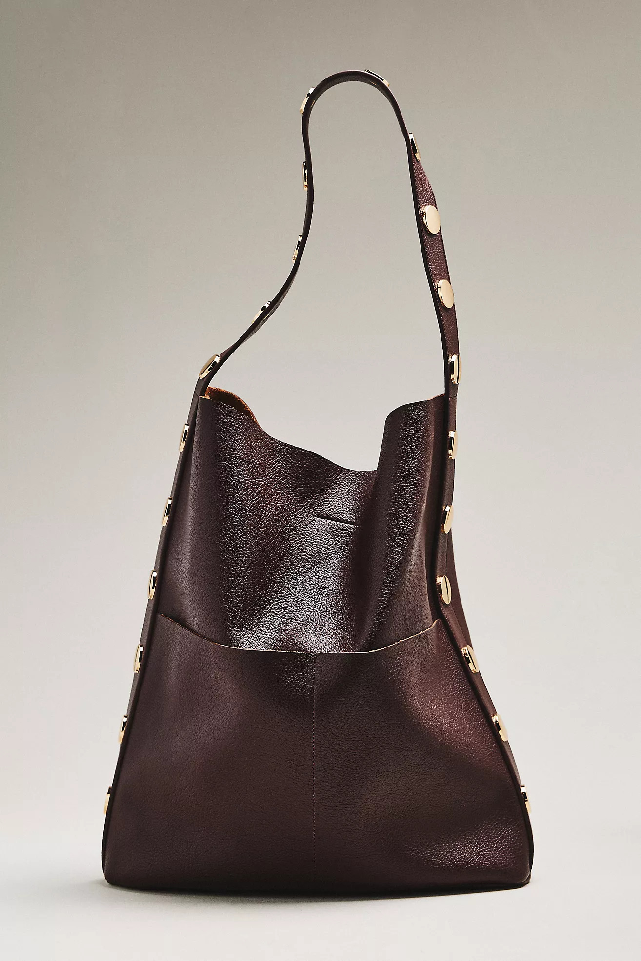 Studded Vegan-Leather North-South Tote Bag | Anthropologie (US)