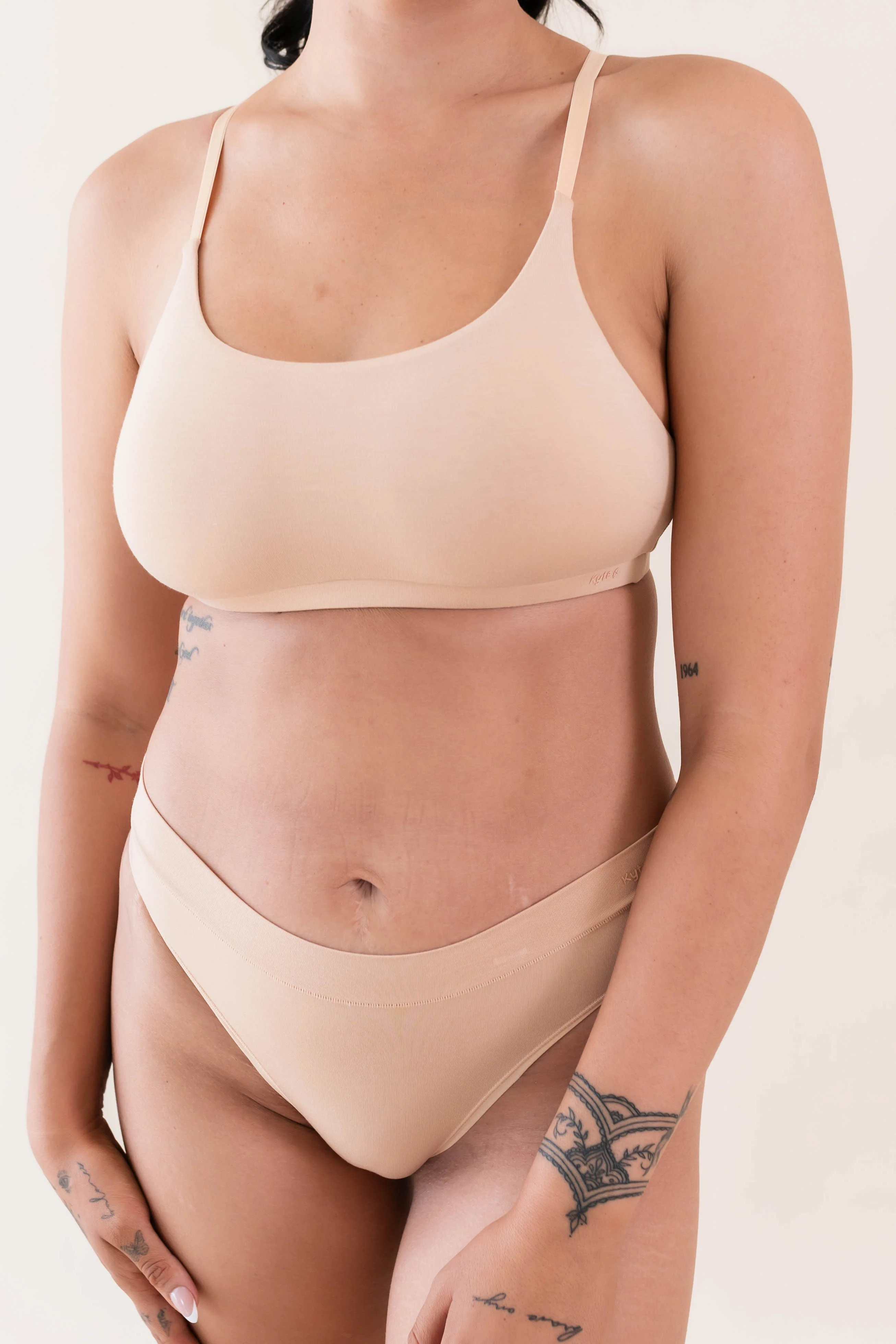 Women's Scoop Neck Bralette in Chai | Kyte Baby | Kyte Living
