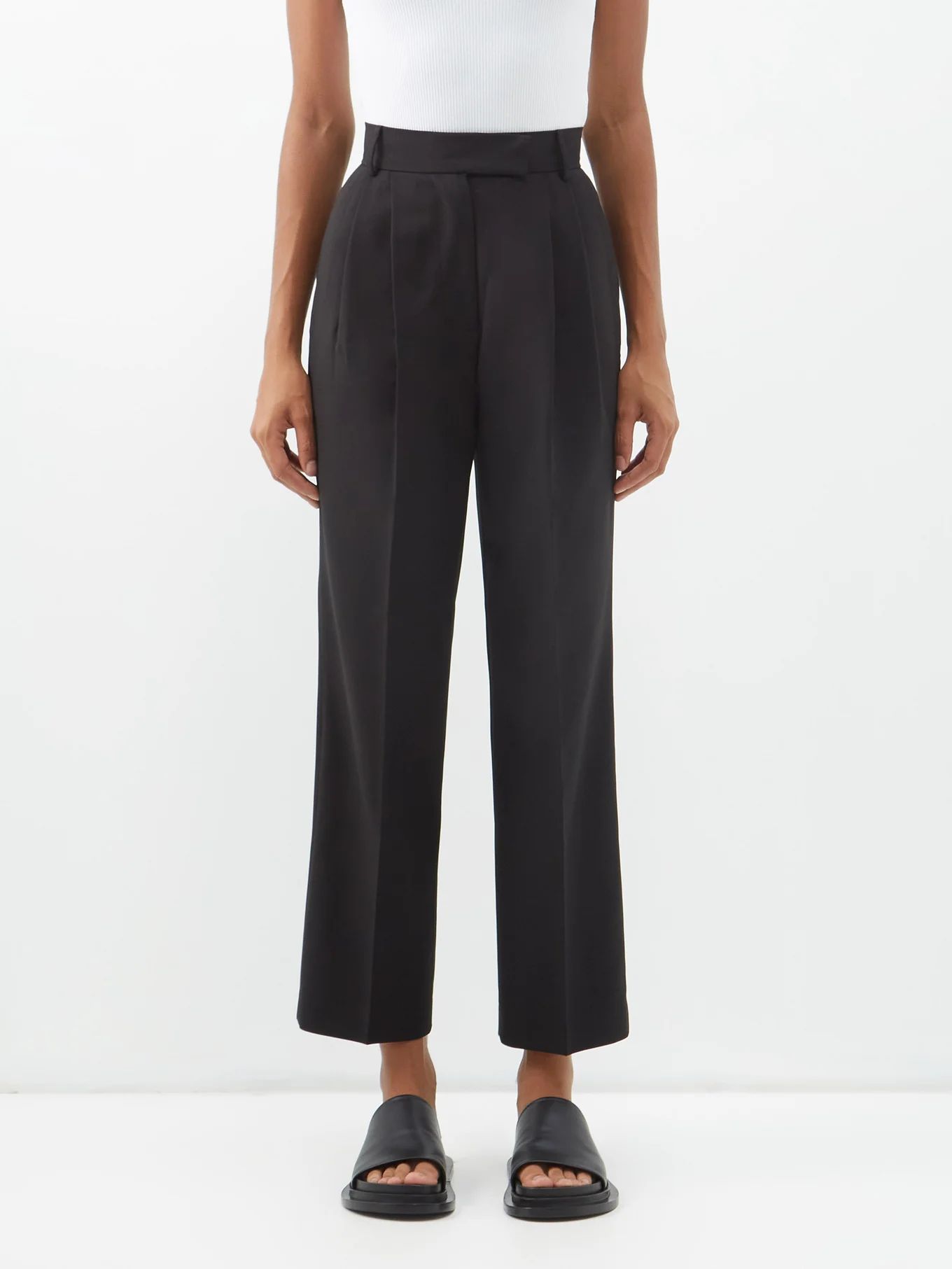 Bea pleated fresco suit trousers | The Frankie Shop | Matches (APAC)