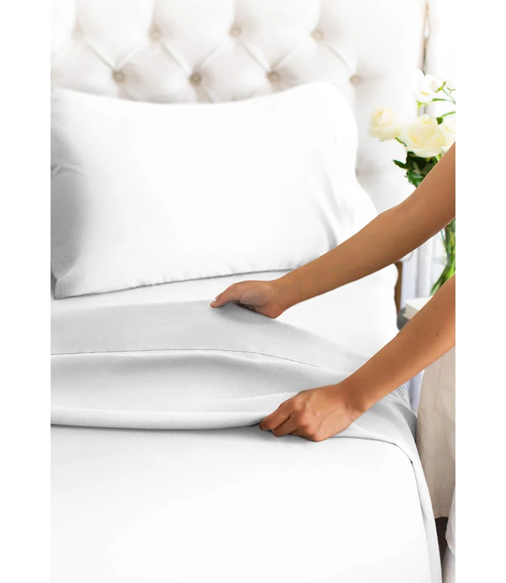 4 Piece 100% Cotton 400 Thread Count Hotel Quality Bed Sheet Set | Wayfair North America