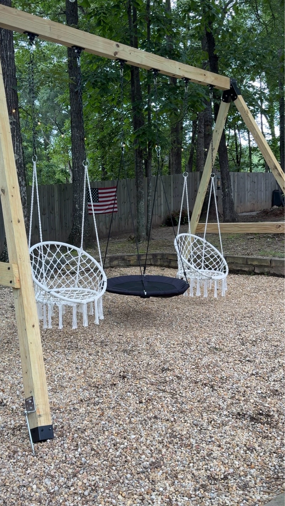 Our DIY swingset that I built for my boys
I made it larger and with thicker wood to accommodate my older kids 

These are the supplies that I used

#LTKSeasonal #LTKmomlife #LTKKids