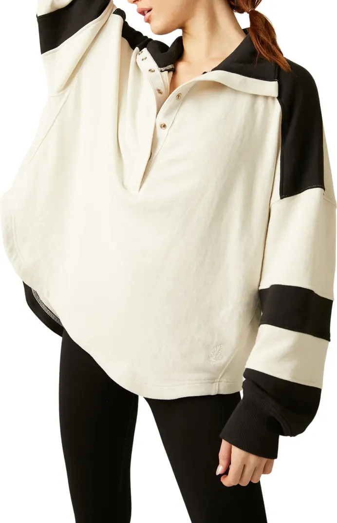 Warm Colorblock Cotton Blend Pullover | Nordstrom Rack