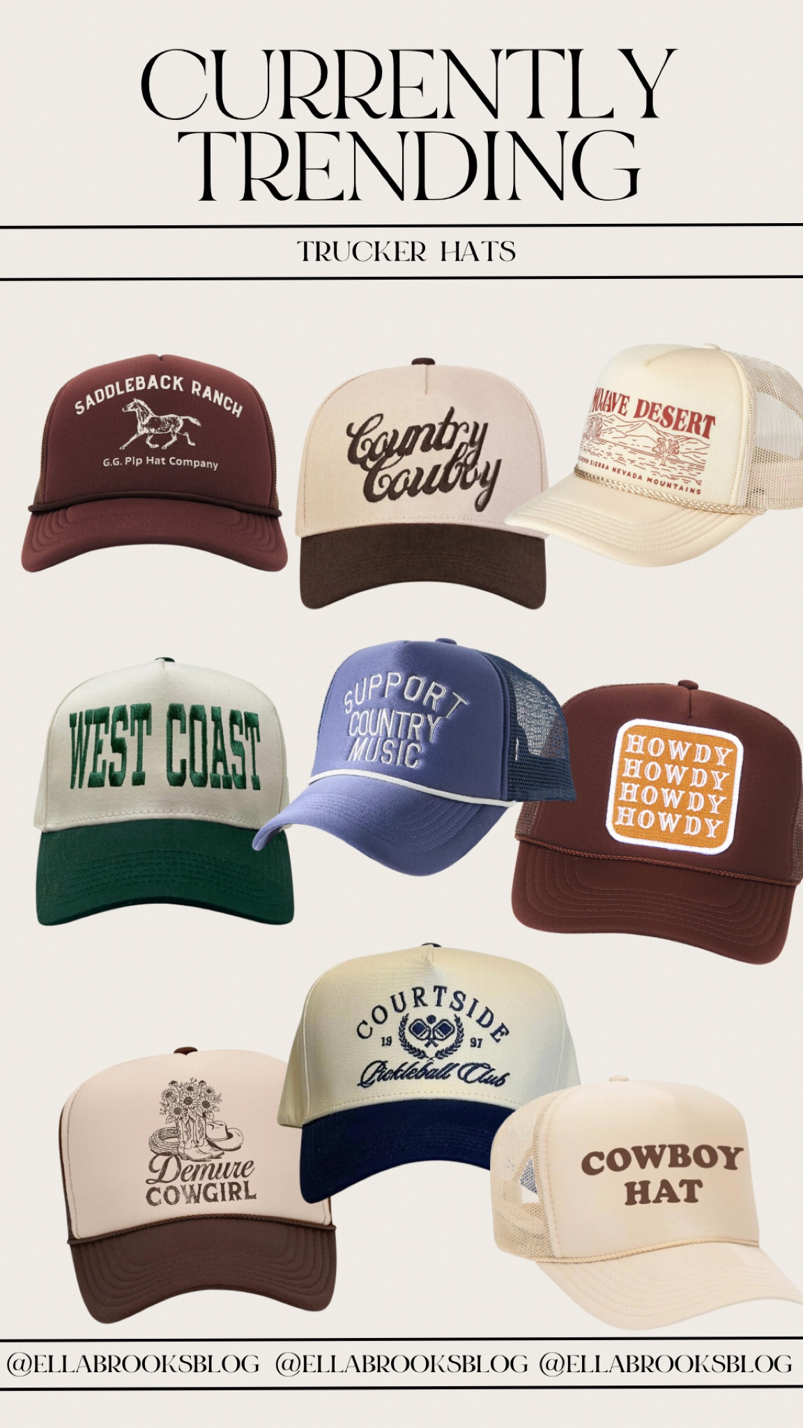 Currently trending trucker hats!


Amazon fashion, SnapBack hat, western hat, fall outfit, trending accessories 

#LTKFindsUnder50 #LTKStyleTip #LTKFindsUnder100
