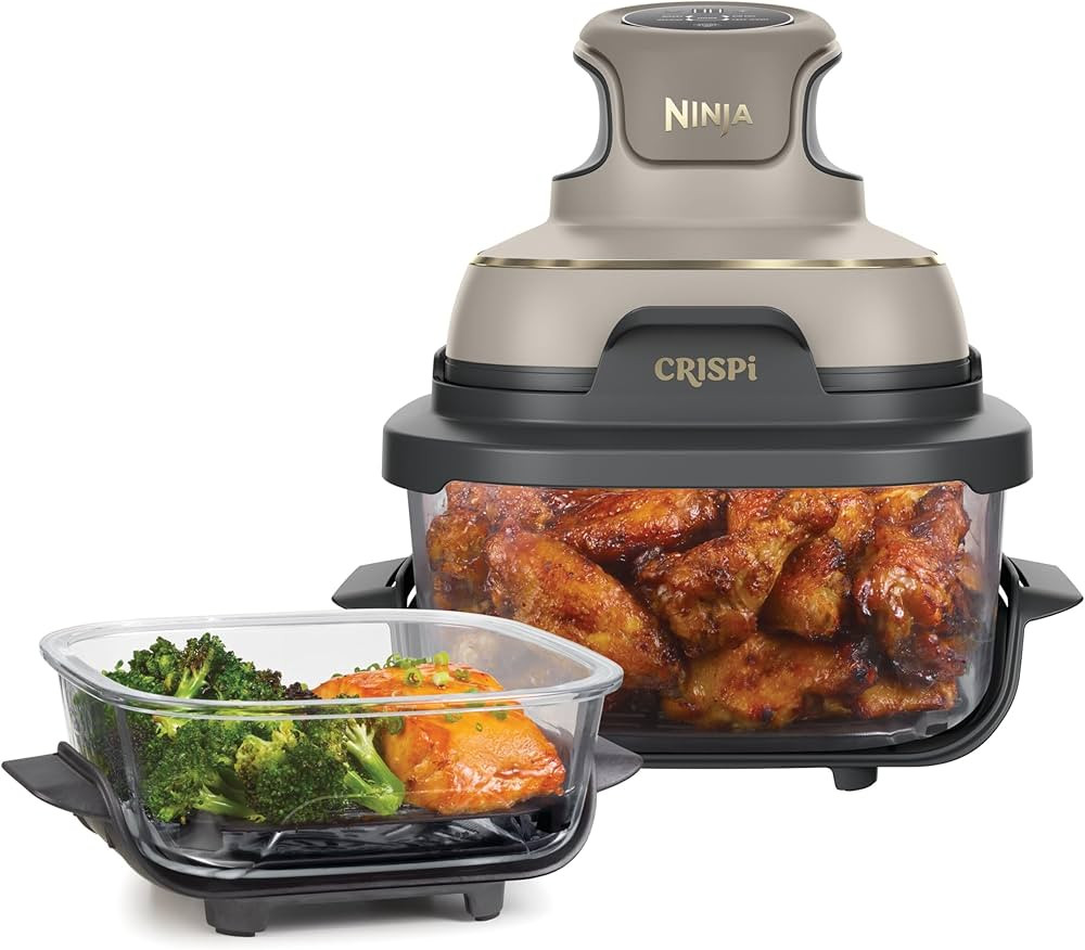 Ninja CRISPi Portable Air Fryer, 3.8L, 4-in-1: Air Fry, Roast, Keep Warm, Recrisp, Space Saving C... | Amazon (UK)