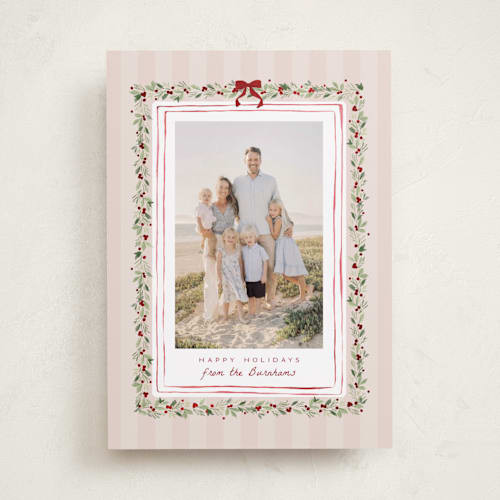 Coastal Garland Foil-Pressed Holiday Cards | Minted