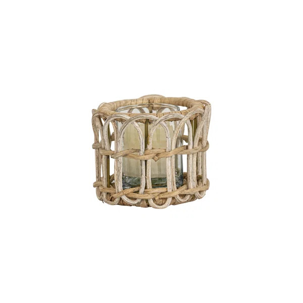 Provence 3'' H Rattan Tabletop Tealight Holder | Wayfair North America