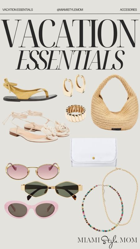 Vacation essentials- accessories! 🤍

Vacation essentials. Accessories. Sunglasses. Beach bag. Purse. Earrings. Sandals. Necklaces.

#LTKstyletip #LTKitbag #LTKshoecrush