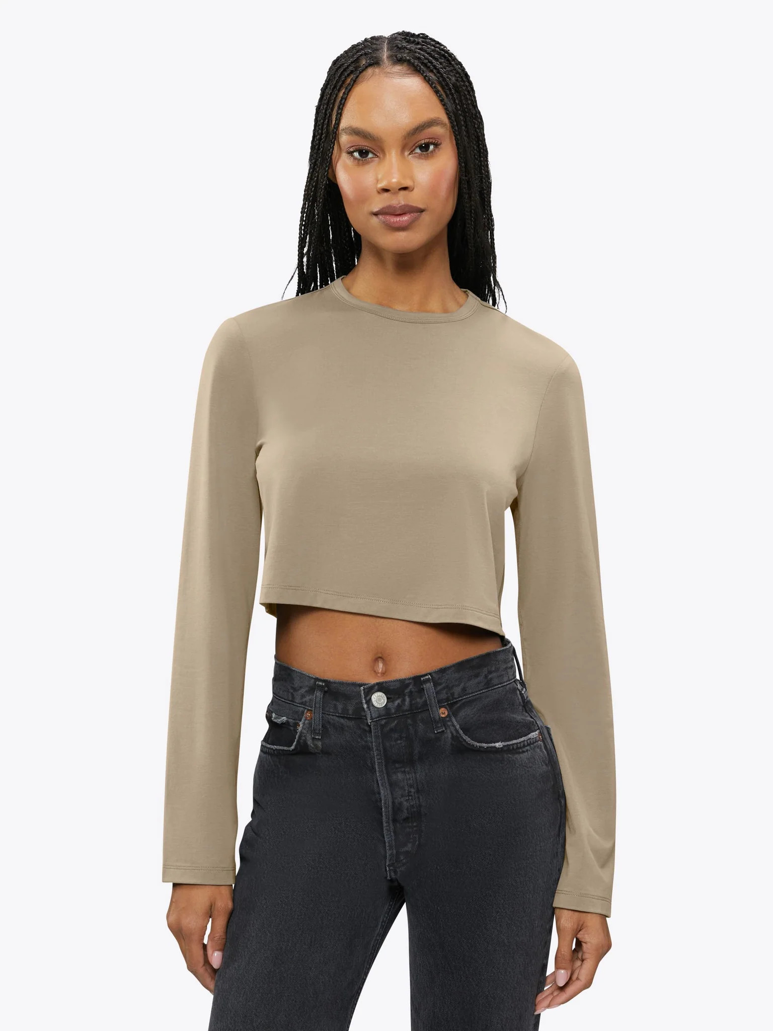 Long Sleeve Almost Friday Tee Cropped | Cuts Clothing