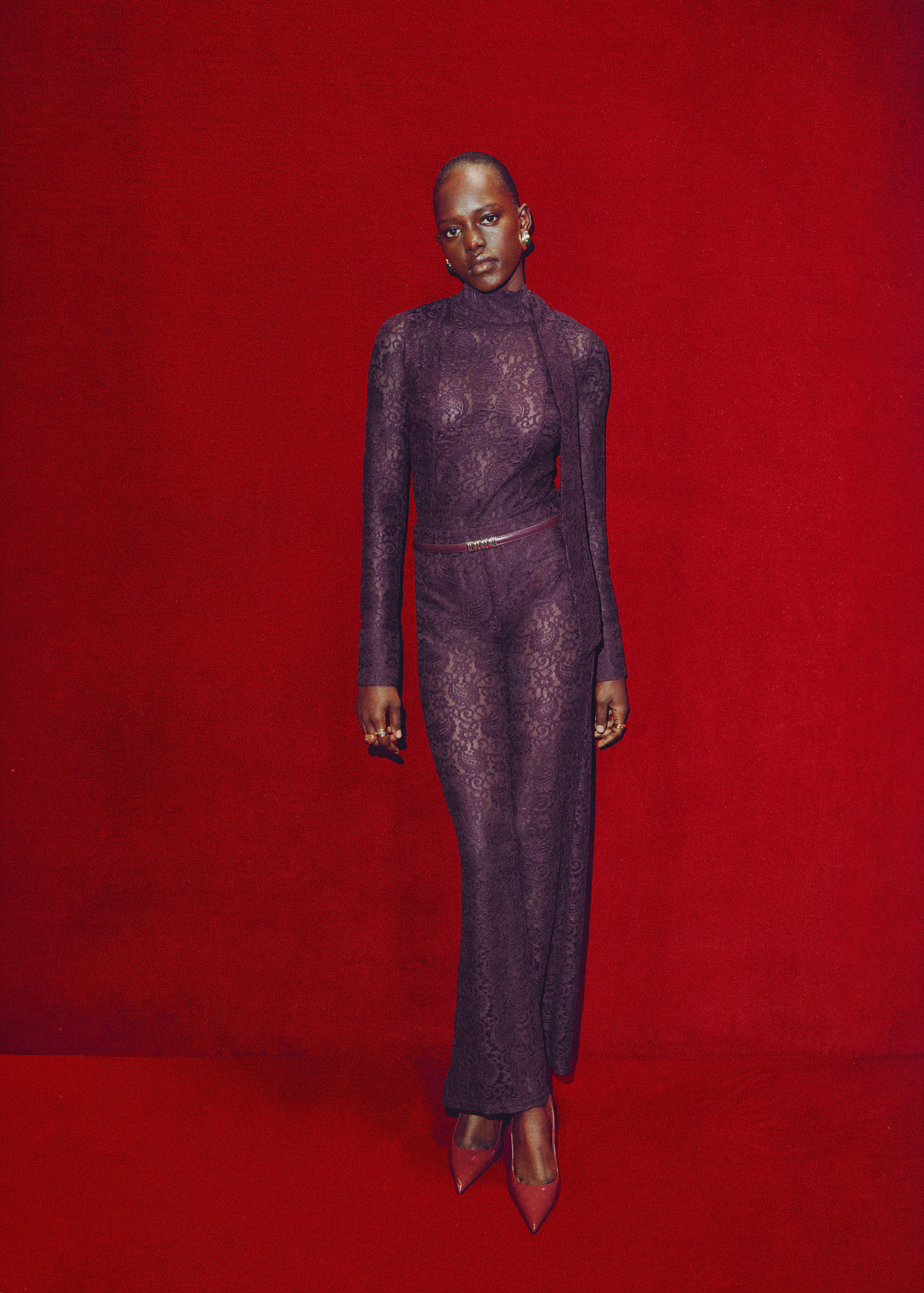 Lace shirt with scarf | Mango (US/MX/AU)