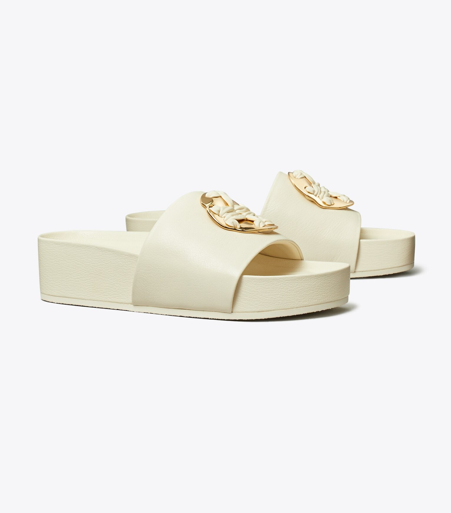 Woven Double T Slide: Women's Designer Sandals | Tory Burch | Tory Burch (US)