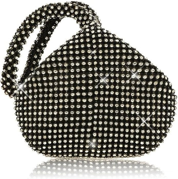 Mogor Women's Triangle Bling Glitter Purse Crown Box Clutch Evening Luxury Bags Party Prom | Amazon (US)