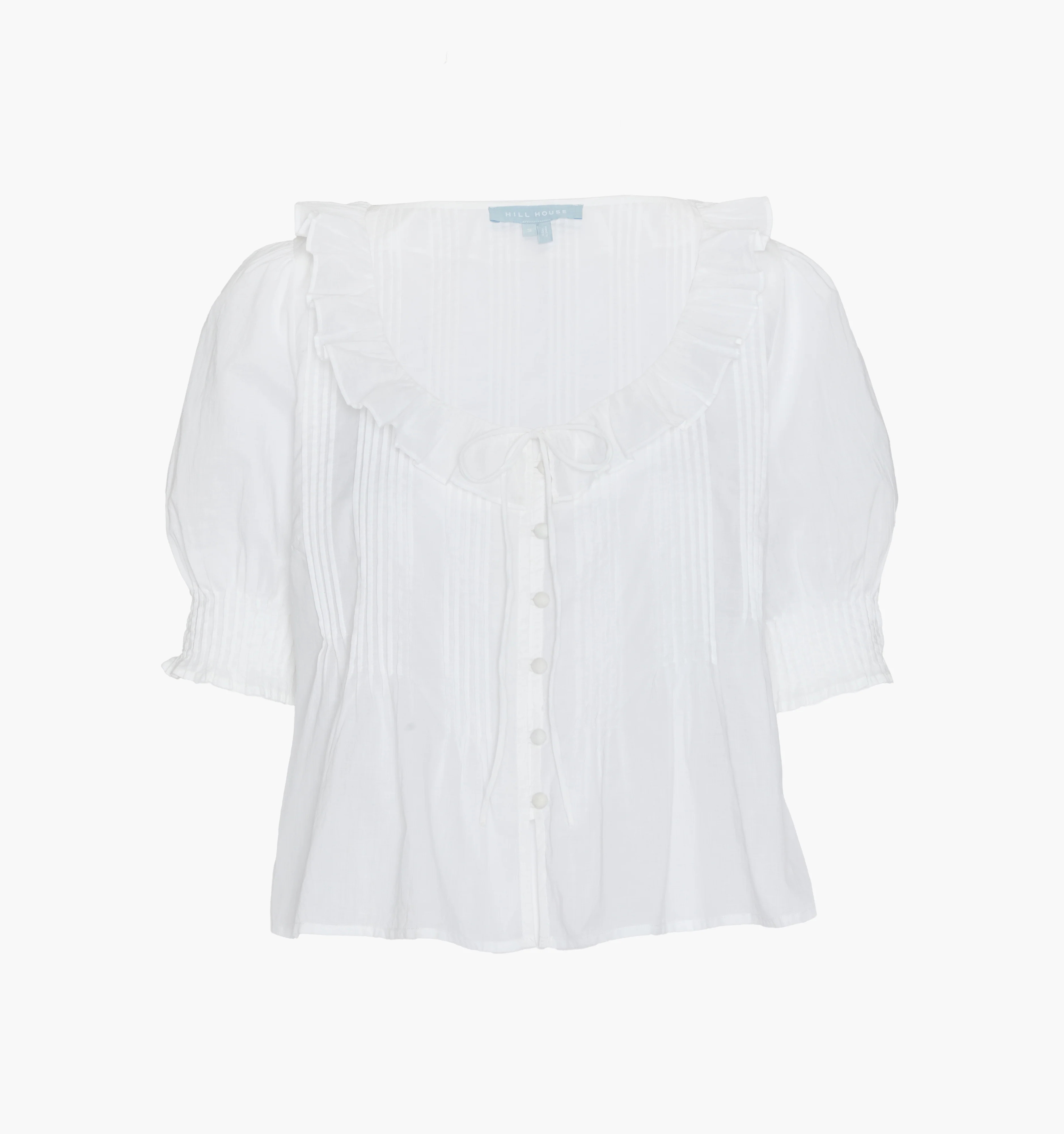 The Camri Top | White / S | 100% Cotton | Hill House Home | Hill House Home US