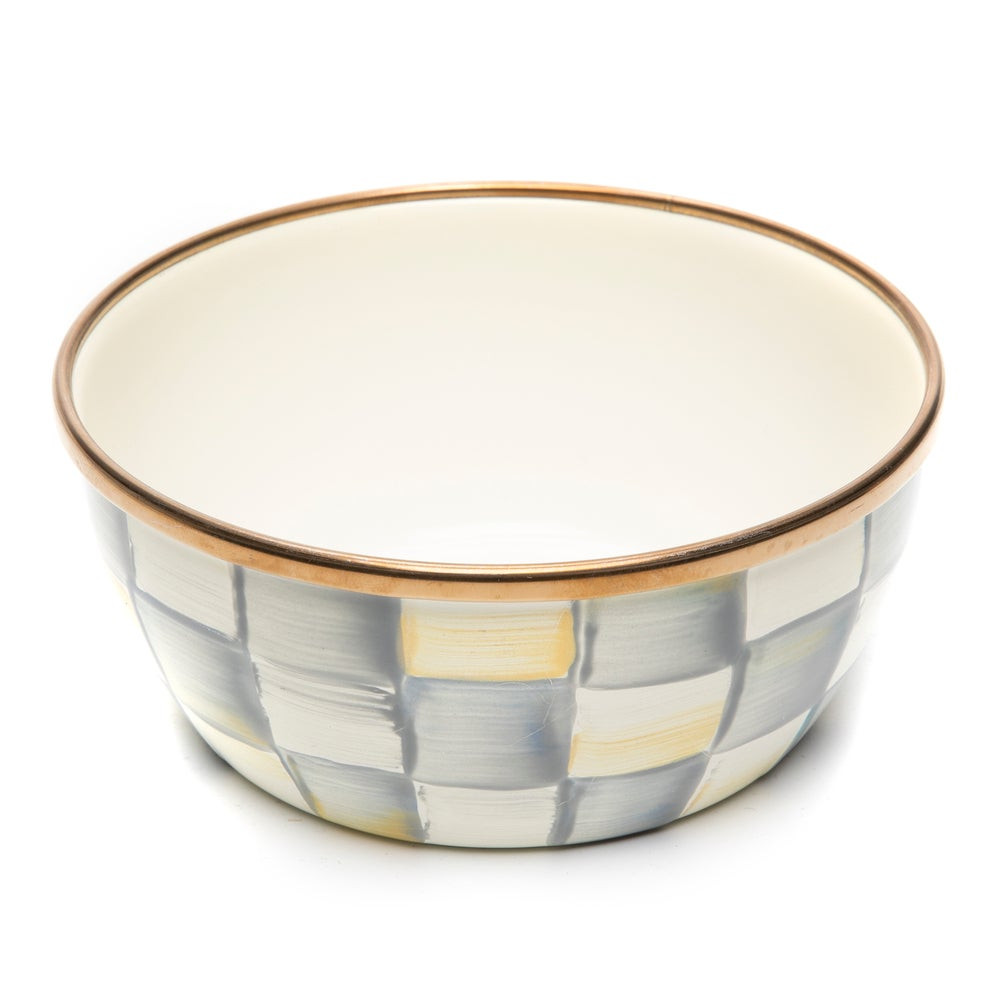 Sterling Check Pinch Bowl | MacKenzie-Childs