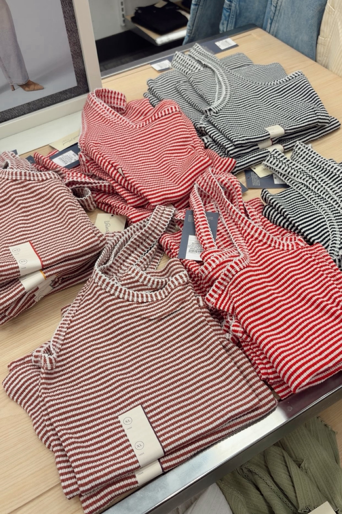 the cutest striped cami tanks at target!! simple but cute and easy to throw on. you can style these in so many ways and dress them up or wear casual. the colors are cute and could also be used for a 4th of july or summer outfit. so cute, so many target finds!! 

#LTKdayinmylife #LTKSeasonal #LTKootd