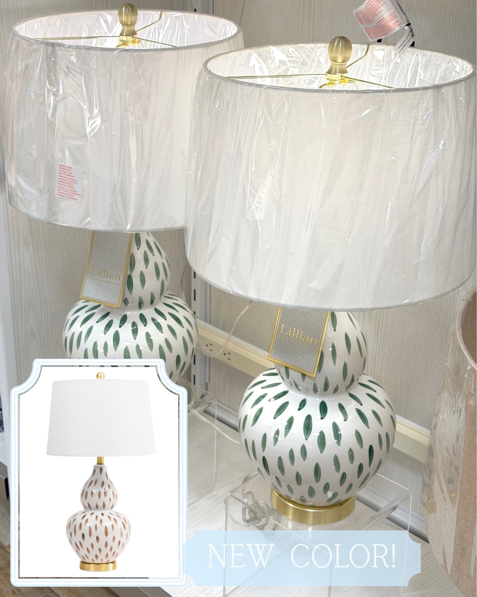 Lillian August look for less lamps are BACK! 🤍🤎✨ If you’ve been waiting for these designer-inspired table lamps to restock at TJ Maxx + Marshalls, this is your sign to grab them in the new color! The newest neutral colorway is especially good for incorporating Fall Vibes into a coastal, traditional, grandmillennial, or transitional home.

These lamps have that elevated designer look for less with the beautiful ceramic double-gourd shape, patterned finish, gold accents, and classic white linen shade. They look SO much more expensive than they are! 😍

Perfect for bedside tables, nightstands, living rooms, entryway consoles, home offices, or a coastal guest bedroom. If you love Lillian August, Serena & Lily style, designer-inspired home decor, blue & white decor, coastal interiors, or affordable luxury home finds, you’ll want to see these!

🛍️ Linked the new lamps + more current TJ Maxx/Marshalls lighgting faves!

#LillianAugust #LillianAugustLamp #LookForLess #DesignerLookForLess #TJMaxxFinds #MarshallsFinds #HomeDecorFinds #CoastalHomeDecor #CoastalDecor #GrandmillennialDecor #DesignerInspired #CoastalStyle #TableLamps #CeramicLamp #HomeDecor #AffordableHomeDecor #HomeDecorInspiration

Free Shipping with code: FREESHIP89 

@TJ Maxx @Marshalls

#LTKHome #LTKSaleAlert