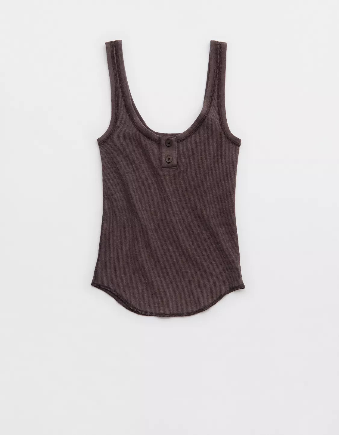 Aerie Ribbed Henley Tank Top | Aerie