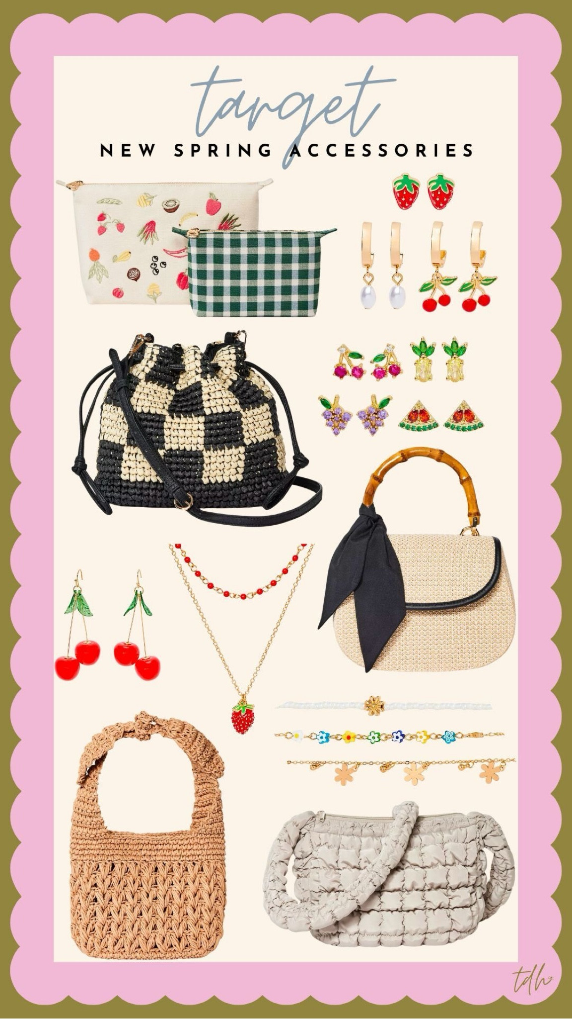 These new Target spring accessories have us so ready for the warmer weather! Give us everything fruity themed!! 🍓


Women’s fashion, women’s accessories, affordable fashion, target fashion, spring bags, spring jewelry, spring fashion

#LTKMostLoved #LTKWatchNow #LTKSeasonal