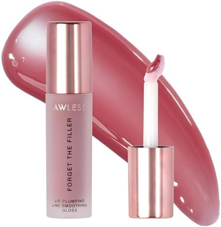 Lawless Women's Forget The Filler Lip Plumper Line Gloss, Velvet, Pink, 0.11 Fl Oz (Pack of 1) | Amazon (US)